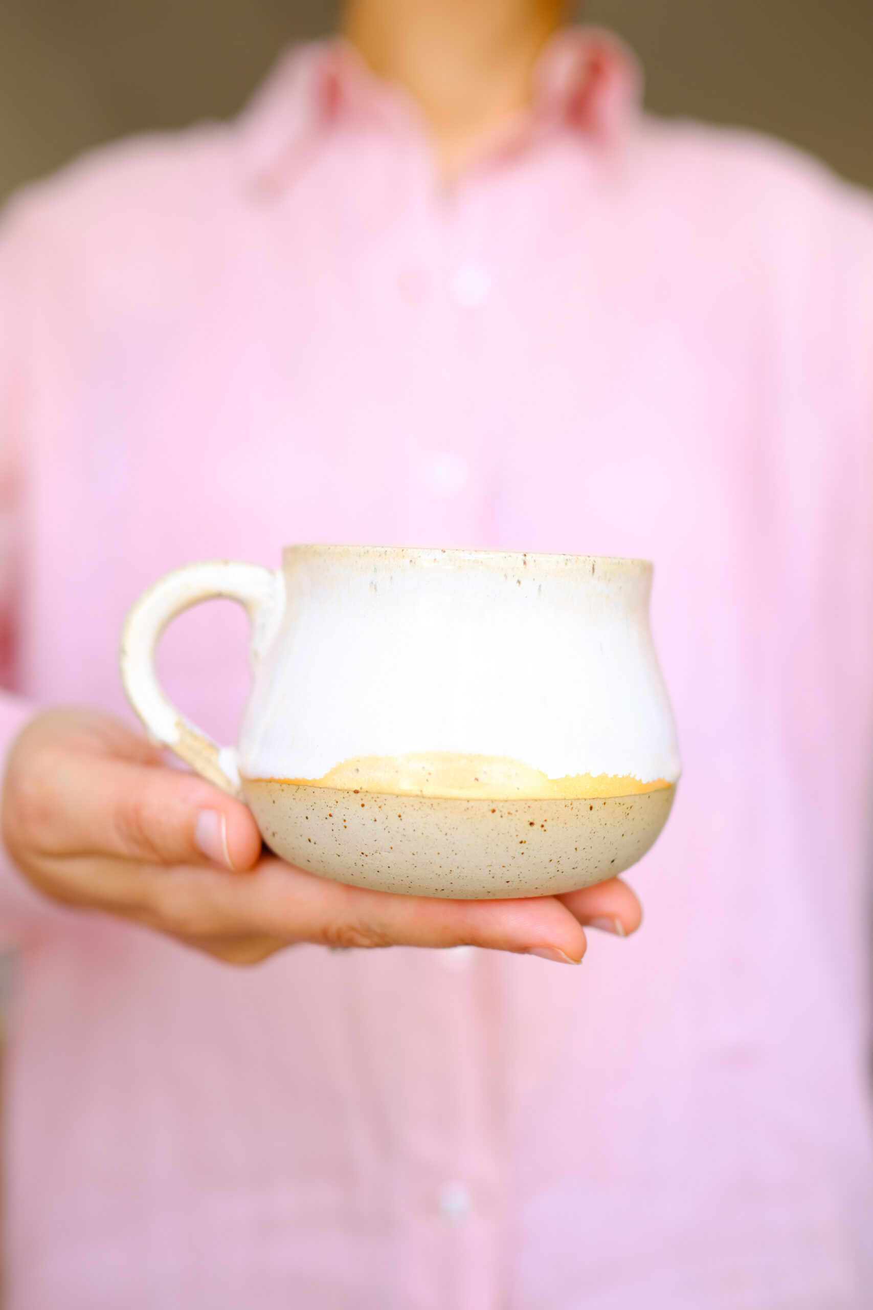Chubby mug - APRICOT CREAM – Obrázok 5